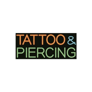 Cre8tion LED signs Tattoo and Piercing, T0301, 23083 KK BB 